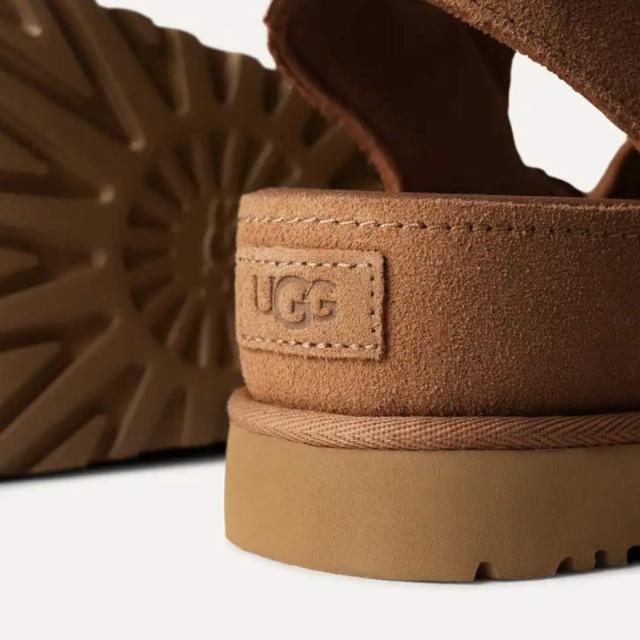 UGG(アグ)レディース ゴールデンはやりっ子 ご機嫌 サンダル 同盟罷業一巡り スエードクロス プラットホーム 厚底 かい繕う能力のある 表どおり W Goldenstar Hi 1167356