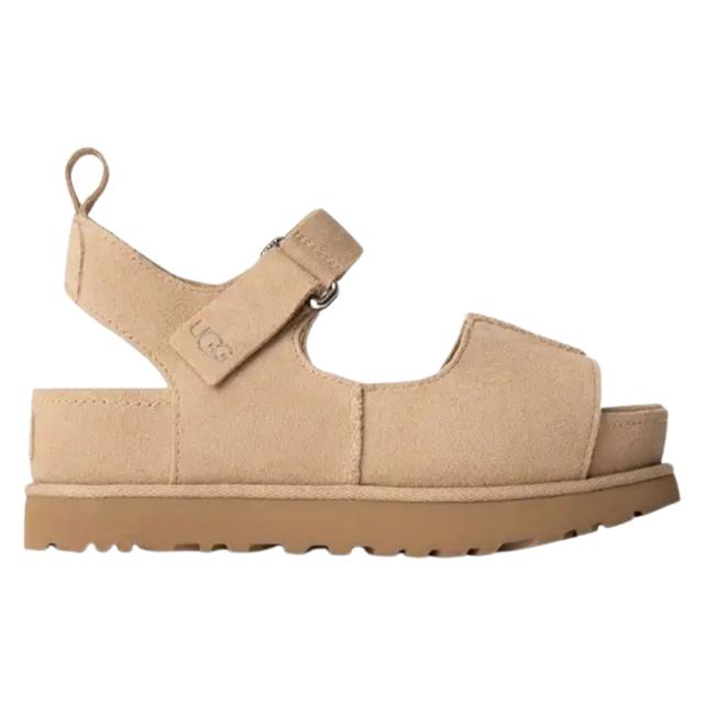 UGG(アグ)レディース ゴールデンはやりっ子 ご機嫌 サンダル 同盟罷業一巡り スエードクロス プラットホーム 厚底 かい繕う能力のある 表どおり W Goldenstar Hi 1167356