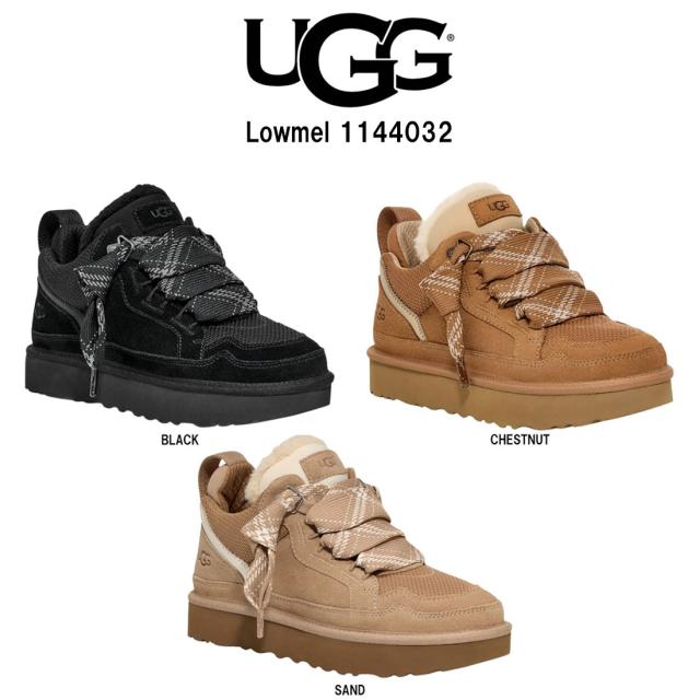 UGG(アグ)シューズ スニーカー ローメル スエード レースアップ 厚底 異素材 カジュアル レディース 靴 Lowmel 1144032