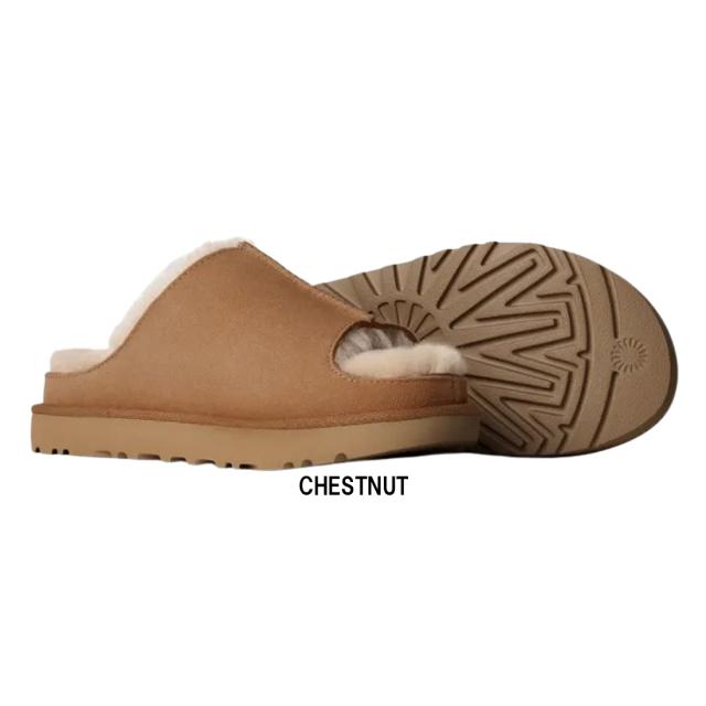 UGG(アグ)レディース グリーンポート スライド サンダル スエード シープスキン ツインシーム ふわふわ 屋内外兼用 リラックス W Greenport Slide 1167610_4
