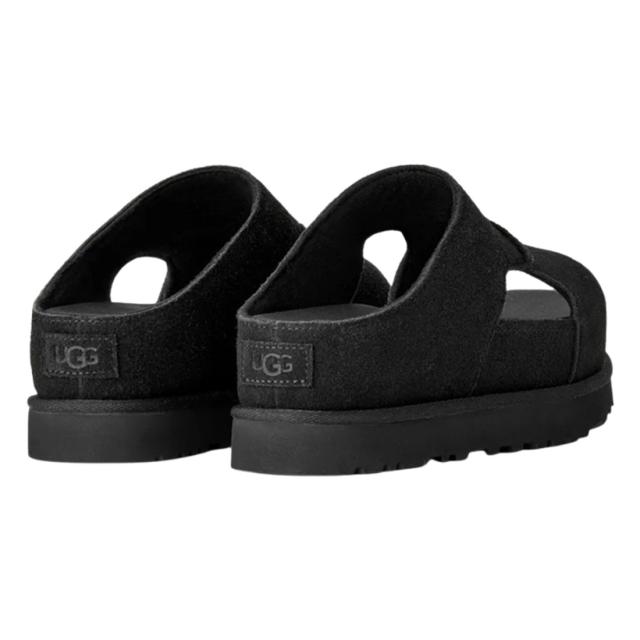 (SALE)UGG(アグ)レディース ゴールデンはやりっ子 ご機嫌 カットアウト 横すべり サンダル スリッポン 厚底 スエードクロス W GOLDENSTAR HI CUTOUT SLIDE 1175132
