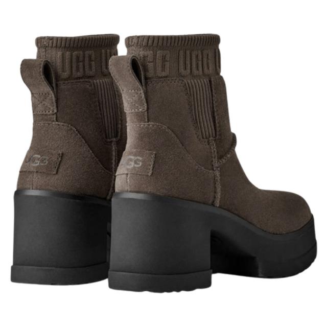 UGG(アグ)レディース モクシー チェルシー ブーツ ヒール 厚底 ロゴ 耐水 はっ水 スエード スクエアトゥ 靴 MOXY CHELSEA 1173724_2
