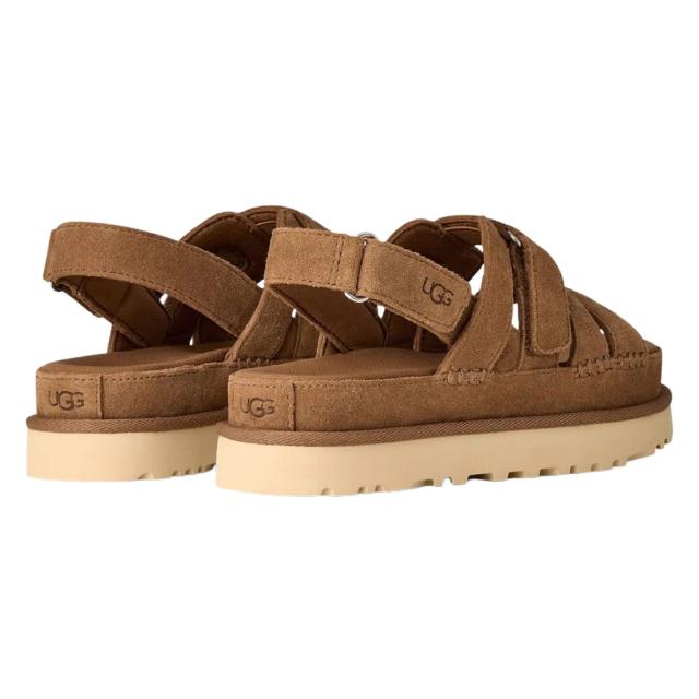 (SALE)UGG(アグ)レディース ゴールデンはやりっ子 グリーム サンダル スエードクロス なめし革 同盟罷業一巡り 調節する能力のある 厚底 プラットホーム ロゴタイプ 軽さ EVA 御上さん用 1175122