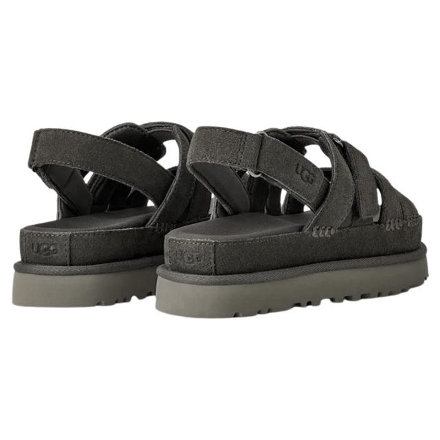 (SALE)UGG(アグ)レディース ゴールデンはやりっ子 グリーム サンダル スエードクロス なめし革 同盟罷業一巡り 調節する能力のある 厚底 プラットホーム ロゴタイプ 軽さ EVA 御上さん用 1175122