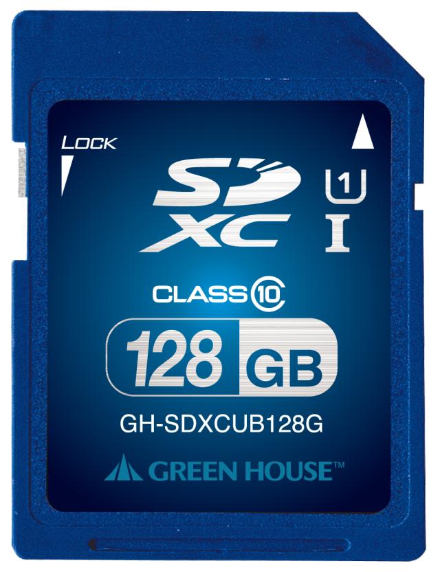 SDXCﾒﾓﾘｰｶｰﾄﾞ UHS-I ｸﾗｽ10 128GB グリーンハウス GH-SDXCUB128Gの通販はその他パソコン・PC周辺機器