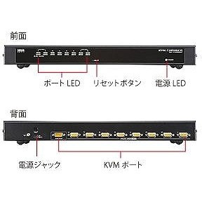 即納 代引不可 サンワサプライ PS/2・USB両対応パソコン自動切替器(8:1) SW-KVM8UP