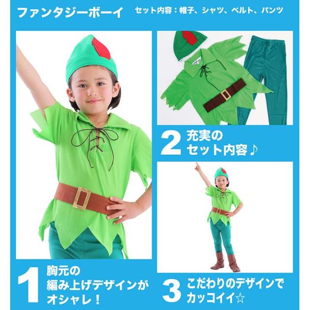 ファンタジーボーイ キッズ 妖精 グリーン 緑 子供サイズ 男の子 キャラクター風 コスチューム 衣装 コスプレ 仮装 変装の通販はau Pay マーケット やるcan