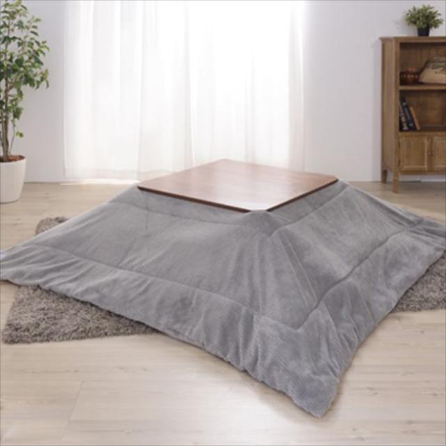 北海道・沖縄・離島配送不可 代引不可 こたつ布団 薄掛 コタツ掛け布団 正方形 立体柄 裏フリース こたつ用ふとん 190ｘ190cm