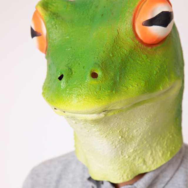 ラバーマスク カエル 仮装 変装 リアル おもしろ マスク ジョーク 爆笑 宴会 コスプレ パーティグッズ 蛙 かえる Frogの通販はau Pay マーケット やるcan