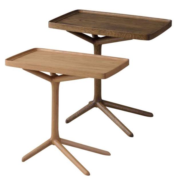 北海道・沖縄・離島配送不可 代引不可 2WAYサイドテーブル テーブル 天然木 トレー型天板 ミニテーブル ベッドサイド 台 シンプルの通販は