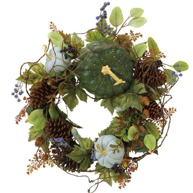 ハロウィン ビッグリース パンプキンb 直径約56cm 玄関 ドア リース 飾り付け 装飾 Halloween ハロウィーン インテリア オブジェ スパイの通販はau Pay マーケット やるcan