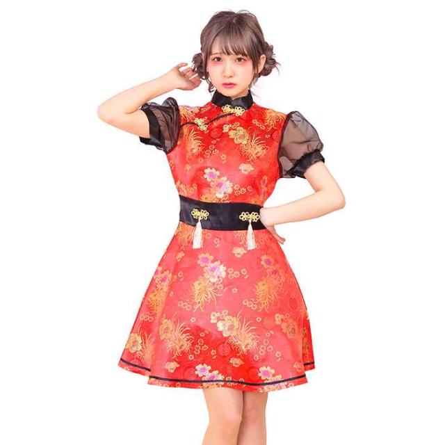 ニーハオチャイナ チャイナ服 チャイナドレス コスチューム コスプレ チャイナワンピース ワンピ 仮装 変装 ハロウィン 宴会 イベント の通販はau Pay マーケット やるcan