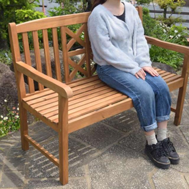 北海道・沖縄・離島配送不可 代引不可 ベンチ 木製ベンチ 二人掛け ウッドベンチ インテリア テラス おしゃれ 東谷 NX-934_5
