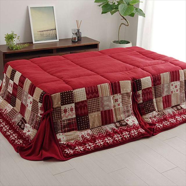 代引不可 こたつ布団 長方形 約190×250cm ノルディック柄 大判 こたつ掛布団 省スペースタイプ コタツ布団 洗える IKEHIKO G5578609