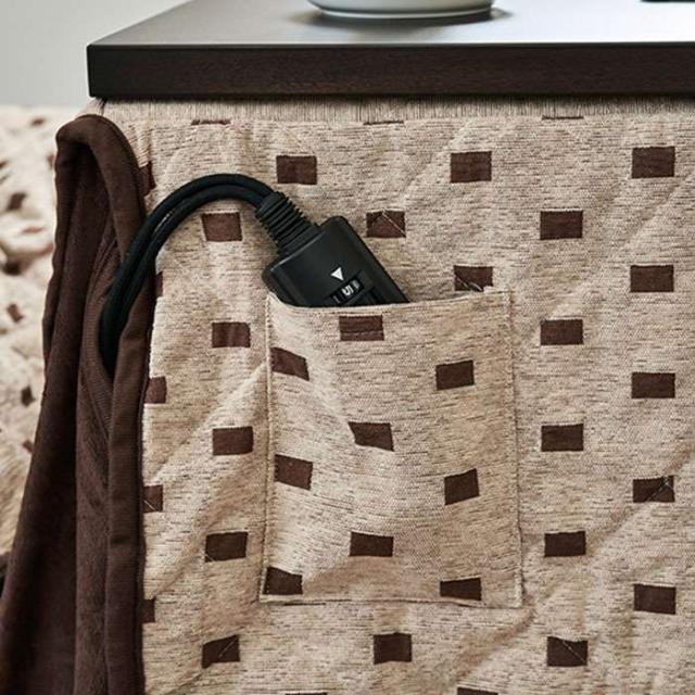 北海道・沖縄・離島配送不可 代引不可 こたつ布団 こたつ掛け布団 ハイタイプ薄掛け布団 トルタFH80 リモコンポケット付 80ｘ80cm ハイタイプこたつ用 高脚こたつ用  torta 2090904700