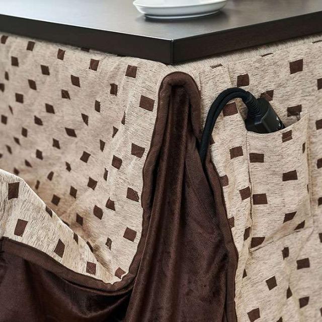 北海道・沖縄・離島配送不可 代引不可 こたつ布団 こたつ掛け布団 ハイタイプ薄掛け布団 トルタFH80 リモコンポケット付 80ｘ80cm ハイタイプこたつ用 高脚こたつ用  torta 2090904700