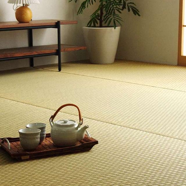 代引不可 い草 上敷き ゴザ 本間6畳 約286.5×382cm 市松柄 カーペット い草 自然素材 日本製 国産 消臭 ナチュラル 敷詰 シンプル IKEHIKO 8850656_1
