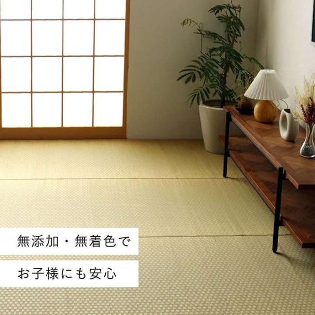 代引不可 い草 上敷き ゴザ 本間6畳 約286.5×382cm 市松柄 カーペット い草 自然素材 日本製 国産 消臭 ナチュラル 敷詰 シンプル IKEHIKO 8850656_2