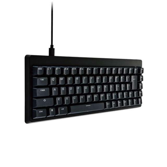 代引不可 ゲーミングキーボード V custom 有線 着脱式ケーブル メカニカル ( 銀軸 / スピードリニア ) 日本語配列 テンキーレス USB Aポート×1 コンパクト ブラック エレコム TK-VK200SBK