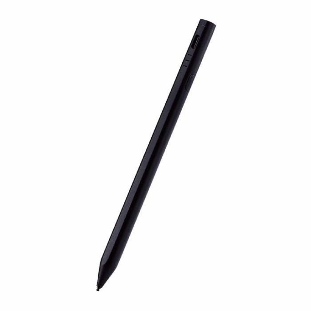 代引不可 タッチペン スタイラスペン ブラック ( iPad用 / 各種スマホ・タブレット用 ) 2モード搭載 充電式 USB Type-C 充電 磁気吸着 ペン先1.5mm 極細 D型 ペン先交換可 エレコム P-TPACSTHY01BKの通販は