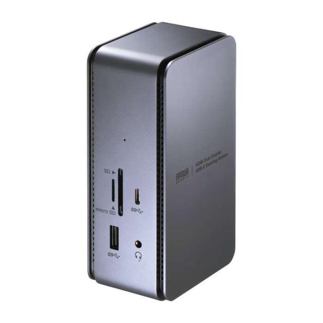 代引不可 USB Type-Cドッキングステーション HDMI×2画面出力対応 4K 2画面 USB TypeC対応 サンワサプライ USB-CVDK12