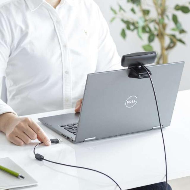 即納 代引不可 耐高温広角WEBカメラ ウェブカメラ 200万画素 USB接続 リモート会議 オンラインミーティング サンワサプライ CMS-V70BK_1