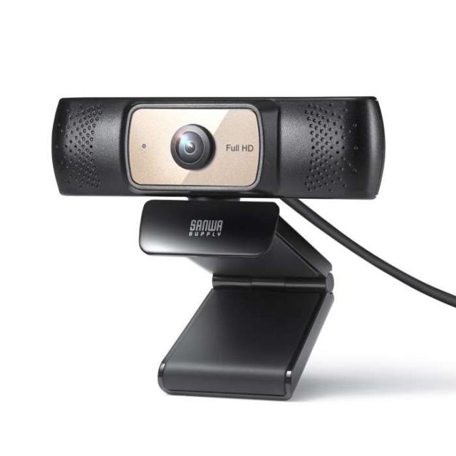 即納 代引不可 耐高温広角WEBカメラ ウェブカメラ 200万画素 USB接続 リモート会議 オンラインミーティング サンワサプライ CMS-V70BK_3