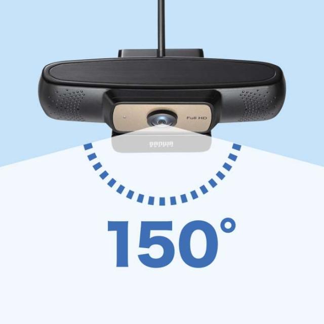 即納 代引不可 耐高温広角WEBカメラ ウェブカメラ 200万画素 USB接続 リモート会議 オンラインミーティング サンワサプライ CMS-V70BK_5