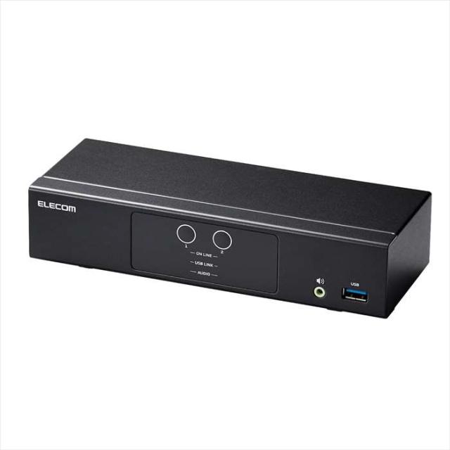 即納 代引不可 切替器 パソコン切替器 KVM HDMI・2ポート 2台切替 エレコム KVM-NHUS2