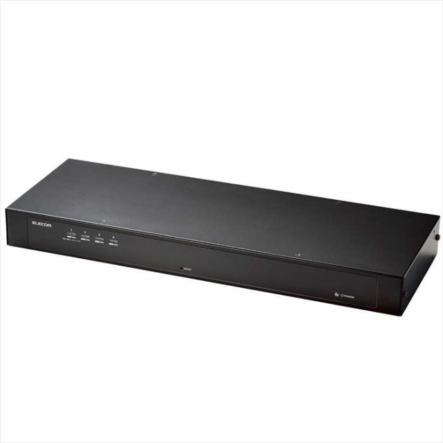 即納 代引不可 切替器 パソコン切替器 KVM VGA・4ポート・ラック式 エレコム KVM-RVUSN4