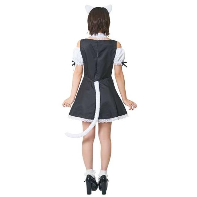けもみみしっぽセット 白ねこ ねこ耳とシッポのセット ねこ ネコ