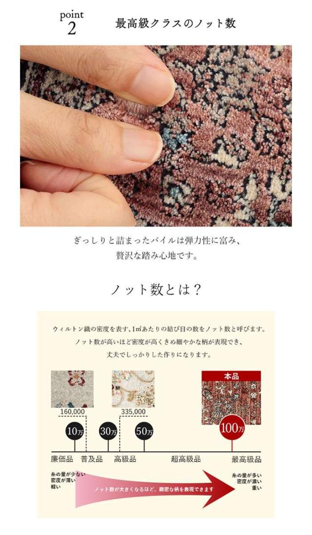 代引不可 玄関 マット 約60×95cm トルコ製 ウィルトン織り 室内 玄関マット ベッドサイドマット IKEHIKO ALSL6095_3