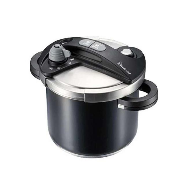両手圧力鍋 orth PLUS オースプラス サイズ20cm ブラック 超高圧140kPa IH調理器対応 4〜5人用 ワンダーシェフ BODB50-BKの通販は