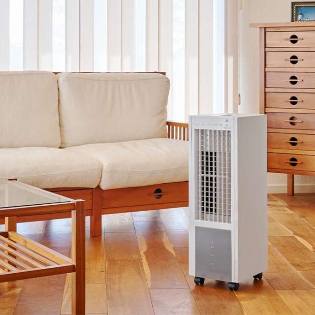 冷風扇風機 テクノイオン搭載 リモコン付 オートルーバー 50W/57W 風量3段階 3.2Lタンク シンプル インテリア 家電 テクノス TCI-008_1