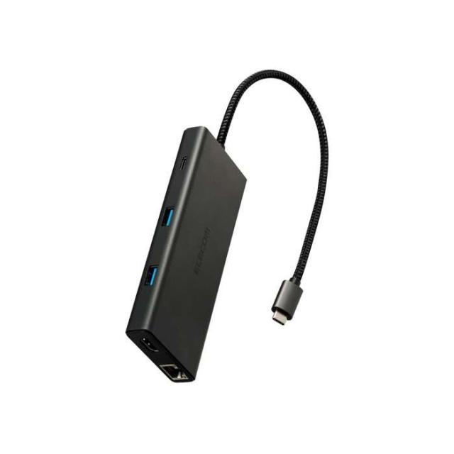 代引不可 USB Type-C ドッキングステーション 10-in-1 ハブ PD 85W出力 急速充電 USB-C ×2 USB-A ×4 HDMI ×1 SD+microSD ×1 RJ45 ×1 ブラック エレコム DST-100BPBK_8