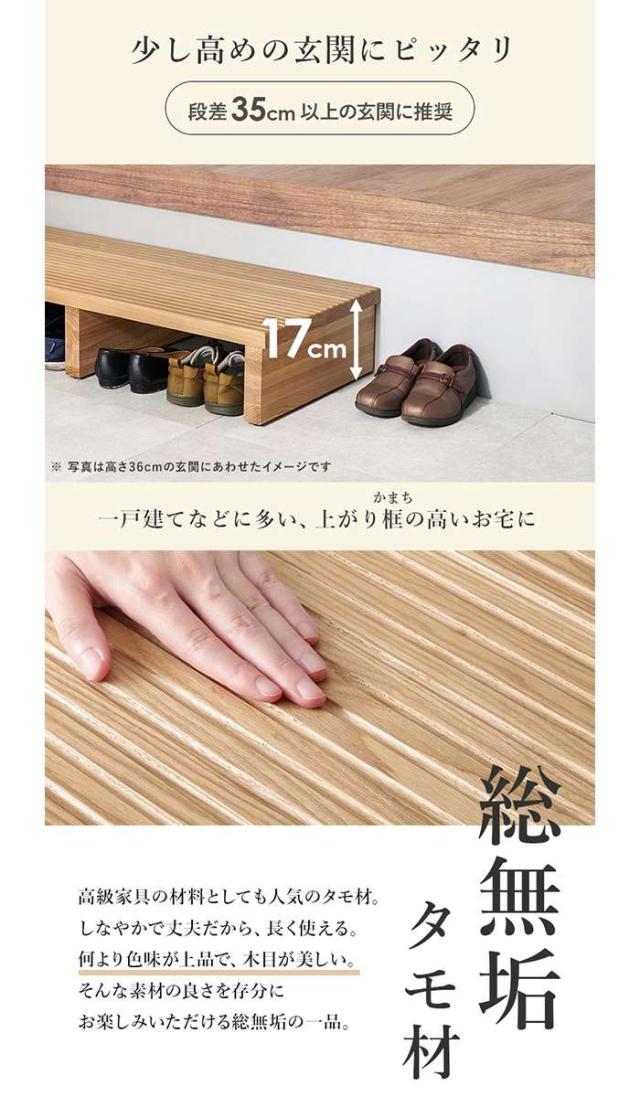 北海道・沖縄・離島配送不可 代引不可 手すり付き 玄関踏み台 片側手すり ワイド 幅97cm 高さ17cm 高めの玄関に 片側手すり HAGIHARA MFD-6909_1