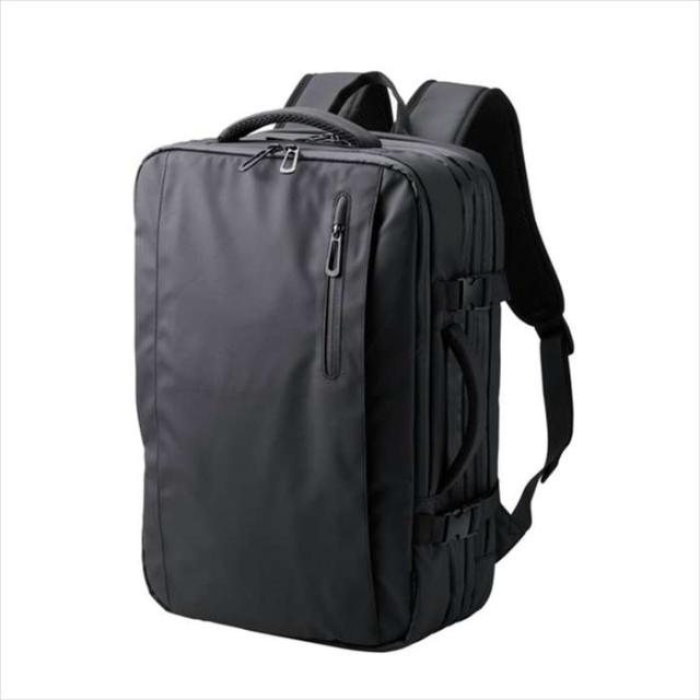 即納 代引不可 リュック バックパック 大容量 収納拡張機能 33L A4 15.6インチノートPC 収納可 通勤 通学 出張 ビジネスリュック キャリーオン仕様 ブラック エレコム BM-BPEX01BK