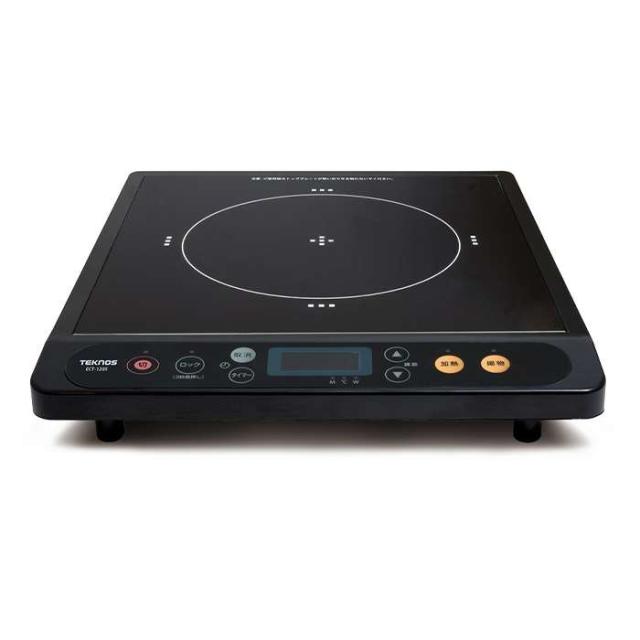 薄型IHクッキングヒーター 電磁調理器 タイマー 安全ロック機能付 1200W テクノス ECT-1205