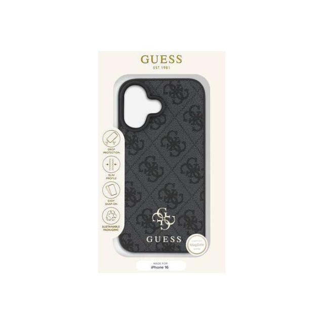 GUESS（ゲス） iPhone16 Pro用  背面ケース GUESS GUHMP16SP4SM4MK