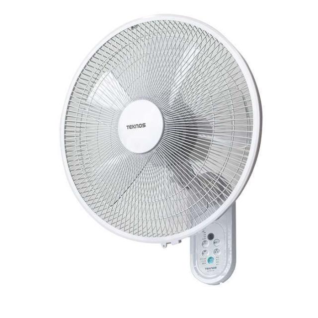壁掛け扇風機 40cm DCモーター 壁掛け フルリモコン 扇風機 5枚羽根 DC扇風機 首振り OFFタイマー TEKNOS KI-DC482