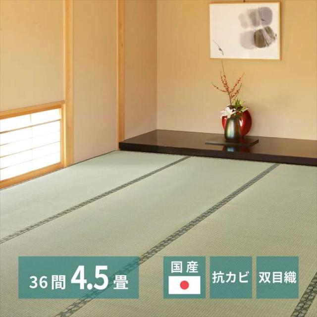 北海道・沖縄・離島配送不可 代引不可 国産い草カーペット 天草 36間4.5畳 273×273 - HAGIHARA 159058745
