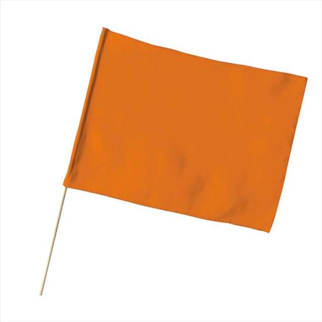 特大旗 オレンジ 旗 80x60cm 旗竿100cm Φ12mm 運動会 体育祭 旗