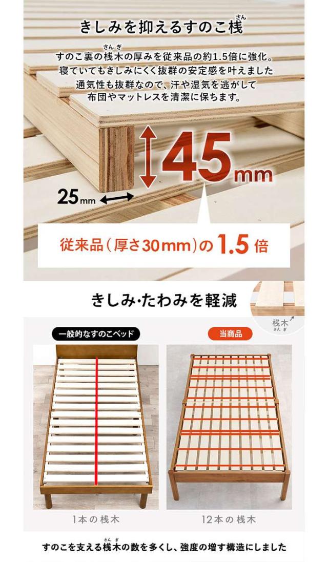 北海道・沖縄・離島配送不可 代引不可 簡単組立 マットレス付シングルベッド ウォッシュホワイト シンプルデザイン 工具不要 HAGIHARA MB-5145S-WS3301