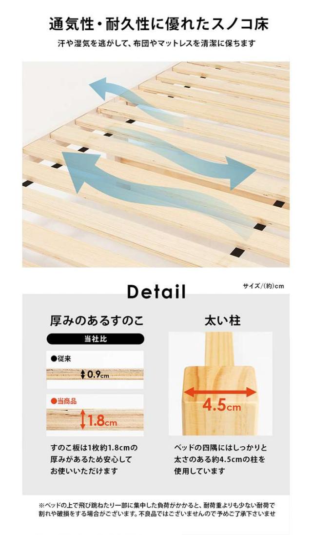 北海道・沖縄・離島配送不可 代引不可 簡単組立 マットレス付シングルベッド プレーンナチュラル シンプルデザイン 工具不要 HAGIHARA MB-5150S-NA3302