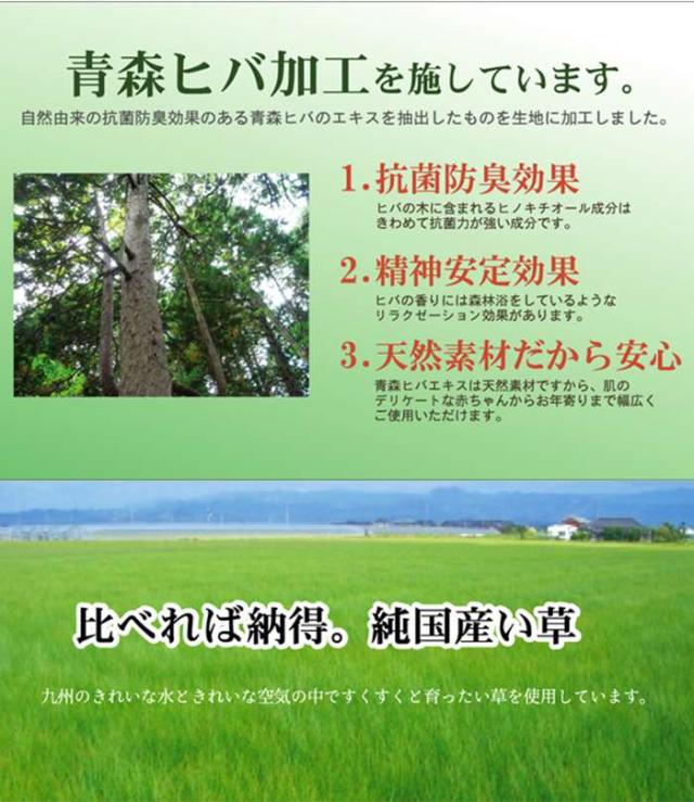代引不可 純国産 い草花ござ 飛鳥 ブラウン 江戸間4.5畳(約261×261cm） IKEHIKO 1081790060502_4