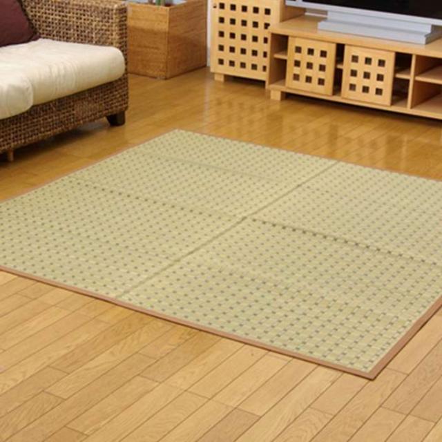 代引不可 掛川織 い草引っ敷き 豊後 ベージュ 日本の首都間4.5畳(約261×261糎） IKEHIKO 1031170020402