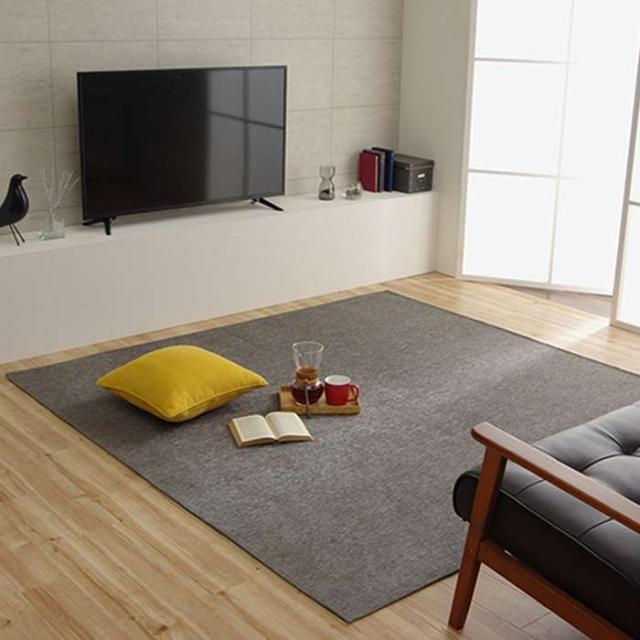 代引不可 ラグ カーペット 約200×250cm シェニール織 撥水 無地 シンプル 滑りにくい 薄い ホットカーペット・床暖房対応 洗濯機で丸洗いOK モデルノ IKEHIKO 4599439
