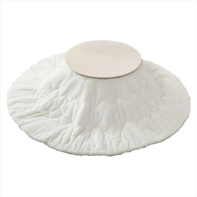 北海道・沖縄・離島配送不可 代引不可 こたつ＋うす掛け布団 2点セット ホワイトウォッシュ/ホワイト HAGIHARA BURANA68WS+merengeKF190R-WH