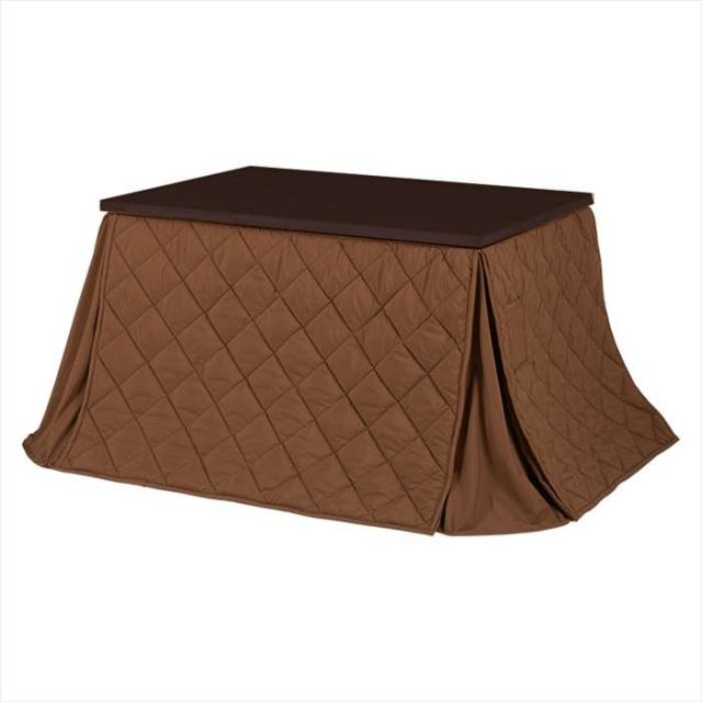 北海道・沖縄・離島配送不可 代引不可 ダイニングコタツ＋うす掛け布団　２点セット ダークブラウン HAGIHARA KOT-7311DBR-105+MARONFH105