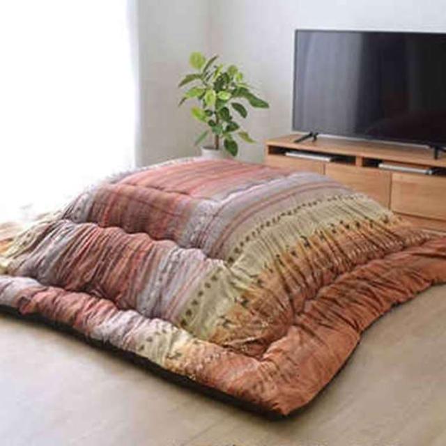 代引不可 こたつ布団 コタツ布団 厚掛け 掛け布団 単品 長方形 約205×285cm 80〜90×135〜150cm幅のこたつ台に適応 ギャッベ柄 ラディ IKEHIKO 5185259